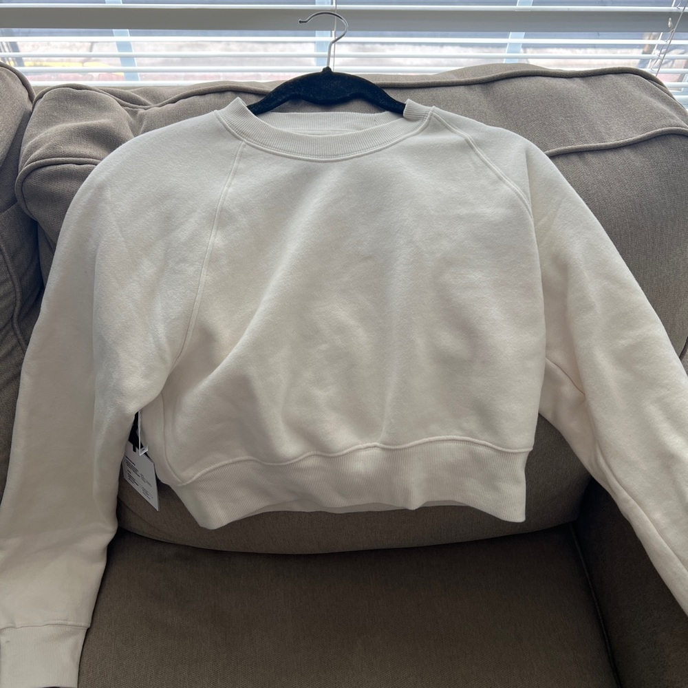 TNA Cozy Fleece Perfect Raglan Sweatshirt